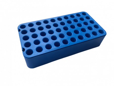 ШТАТИВ ДЛЯ ЦИЛИНДРИЧЕСКИХ ПРОБИРОК НА 50 МЕСТ (RACK D12), СИНИЙ