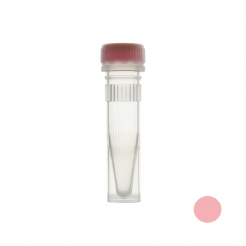 ПРОБИРКА ВИНТОВАЯ 1,5 МЛ С ЮБКОЙ, C РОЗОВОЙ КРЫШКОЙ (1000 ШТ.УП.) СТЕРИЛЬНАЯ
