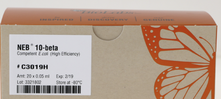 КОМПЕТЕНТНЫЕ КЛЕТКИ NEB 10-БЕТА E.COLI ВЫСОКОЙ ЭФФЕКТИВНОСТИ (24 РЕАКЦИИ), АРТ. C3019 I, NEW ENGLAND BIOLABS
