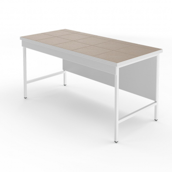 ЛАБОРАТОРНЫЙ СТОЛ СО СТОЛЕШНИЦЕЙ ИЗ КЕРАМОГРАНИТНОЙ ПЛИТКИ НВ-1500 ЛКН