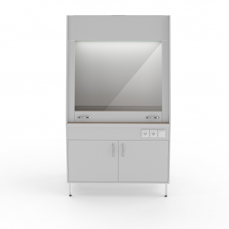 ВЫТЯЖНОЙ ШКАФ СО СТОЛЕШНИЦЕЙ ИЗ КЕРАМ. ПЛИТКИ И ВЫТЯЖКОЙ ИЗ НИЖНЕЙ ТУМБЫ ТЕОЛАБ ШВ-1200 КГ-В