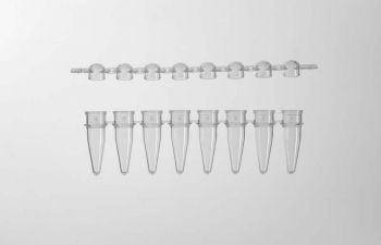 KG2511 ПРОБИРКИ ДЛЯ ПЦР, 0.2 МЛ, В СТРИПАХ ПО 8 ШТУК, В КОМПЛЕКТЕ С ВЫПУКЛЫМИ КРЫШКАМИ В СТРИПАХ, ПО 125 СТРИПОВ ПРОБИРОК И КРЫШЕК
