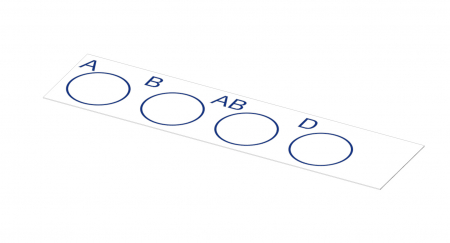 КАРТОЧКА-ПЛАНШЕТ ОДНОРАЗОВАЯ НА 4 ЛУНКИ