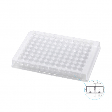 ПЛАНШЕТ ПОЛИМЕРНЫЙ ИММУНОЛОГИЧЕСКИЙ ОДНОРАЗОВЫЙ 96 ЛУНОК, (ПЛОСКОДОННЫЙ)