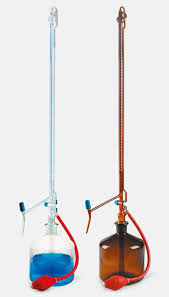 БЮРЕТКА АВТОМАТИЧЕСКАЯ 50:0,1 МЛ, КЛАСС AS, БЕЛАЯ ГРАДУИРОВКА, КРАН PTFE, ТЁМНОЕ СТЕКЛО, ISOLAB, АРТ. 019.05.050