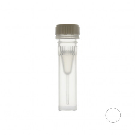 ПРОБИРКА ВИНТОВАЯ 0,5 МЛ С ЮБКОЙ, C БЕЛОЙ КРЫШКОЙ (1000 ШТ.УП.) СТЕРИЛЬНАЯ