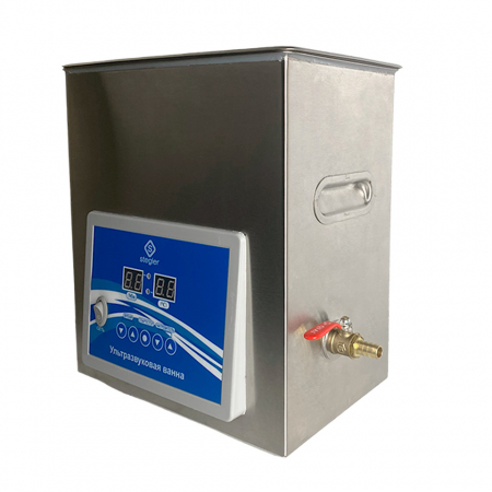 УЛЬТРАЗВУКОВАЯ ВАННА (МОЙКА) STEGLER 5DT (5 Л, 20-80 °C, 120 ВТ)