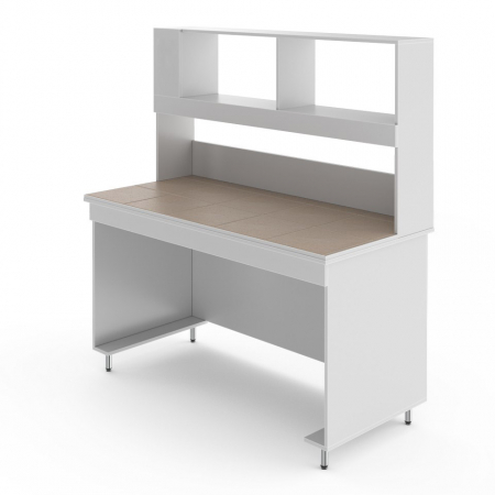 ФИЗИЧЕСКИЙ ЛАБОРАТОРНЫЙ СТОЛ БЕЗ РОЗЕТОК СО СТОЛЕШНИЦЕЙ ИЗ КЕРАМОГРАНИТНОЙ ПЛИТКИ НВ-1500 ПК-М