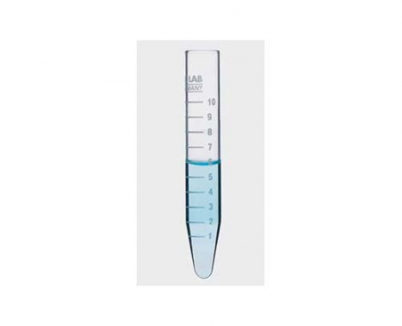 ПРОБИРКА ЦЕНТРИФУЖНАЯ СТЕКЛЯННАЯ ГРАДУИРОВАННАЯ С КОНИЧЕСКИМ ДНОМ, 10 ШТ/УПАК.