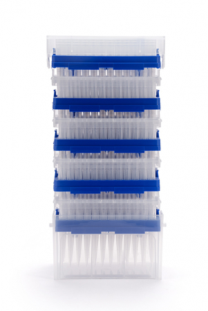 НАКОНЕЧНИКИ ОДНОРАЗОВЫЕ СТЕРИЛЬНЫЕ ДЛЯ МИКРОПИПЕТОЧНЫХ ДОЗАТОРОВ, MAXIPENSE (С ПОНИЖЕННОЙ АДГЕЗИЕЙ), В СМЕННЫХ БЛОКАХ ОБЪЕМОМ 1000 МКЛ, ГРАДУИРОВАННЫЕ (960 ШТ./УП.)