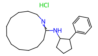 ЦИС-N-(2-ФЕНИЛЦИКЛОПЕНТИЛ)-АЗАЦИКЛОТЕТРАДЕКАН-1-ЕН-2-АМИНА ГИДРОХЛОРИД,=98% (ВЭЖХ), 5 МГ