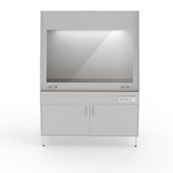 ВЫТЯЖНОЙ ШКАФ СО СТОЛЕШНИЦЕЙ ИЗ КЕРАМ. ПЛИТКИ И ВЫТЯЖКОЙ ИЗ НИЖНЕЙ ТУМБЫ ТЕОЛАБ ШВ-1500 КГ-В