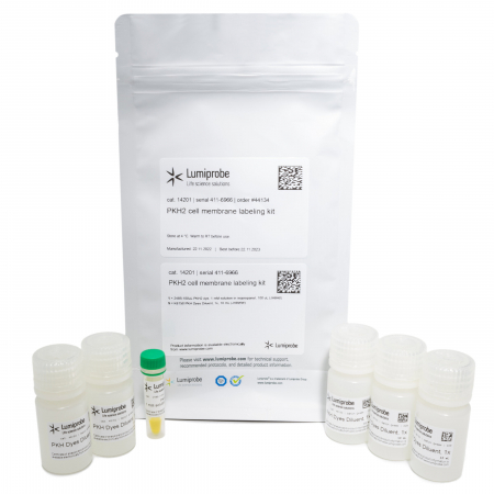 PKH2, НАБОР ДЛЯ МЕЧЕНИЯ КЛЕТОЧНЫХ МЕМБРАН, 500 UL DYE, 5X BUFFER, 44201