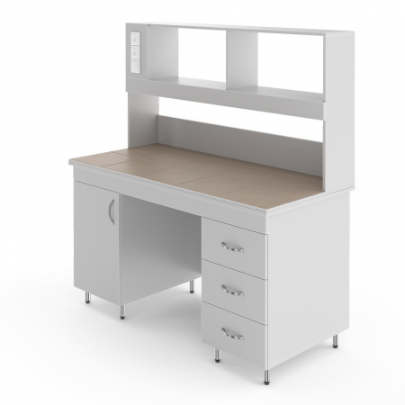 ФИЗИЧЕСКИЙ ЛАБОРАТОРНЫЙ СТОЛ СО СТОЛЕШНИЦЕЙ ИЗ КЕРАМОГРАНИТНОЙ ПЛИТКИ НВ-1500 ПК