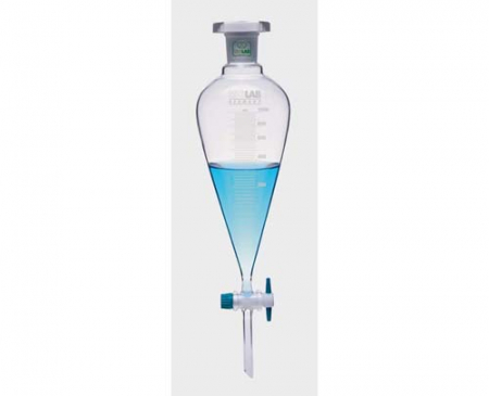 РАЗДЕЛИТЕЛЬНАЯ ВОРОНКА 50 МЛ, КОНИЧЕСКАЯ, ГРАДУИРОВАННАЯ