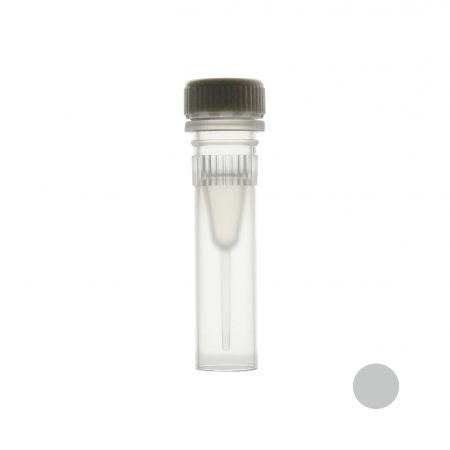ПРОБИРКА ВИНТОВАЯ 0,5 МЛ С ЮБКОЙ, C СЕРОЙ КРЫШКОЙ (1000 ШТ.УП.) СТЕРИЛЬНАЯ