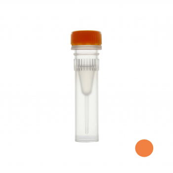 ПРОБИРКА ВИНТОВАЯ 0,5 МЛ С ЮБКОЙ, C ОРАНЖЕВОЙ КРЫШКОЙ (1000 ШТ.УП.) СТЕРИЛЬНАЯ