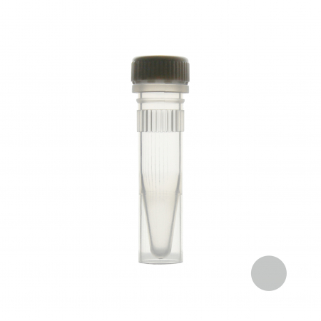 ПРОБИРКА ВИНТОВАЯ 1,5 МЛ С ЮБКОЙ, C СЕРОЙ КРЫШКОЙ (1000 ШТ.УП.) СТЕРИЛЬНАЯ