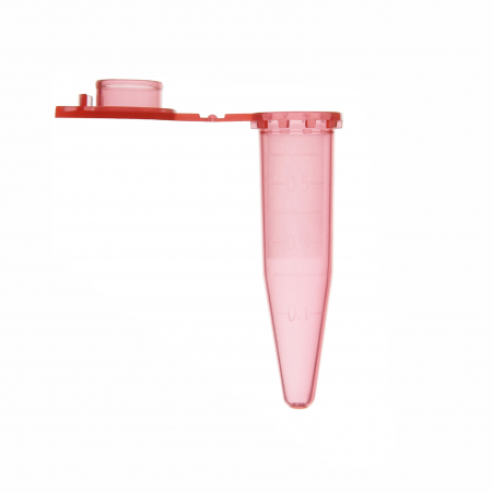 МИКРОЦЕНТРИФУЖНАЯ ПРОБИРКА 0,5 МЛ, ГРАДУИРОВАННАЯ, КРАСНАЯ. (1000 ШТ.УП.) ПЦР CLEAN