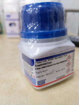 КРЕАТИНИН, CAS 60-27-5, CENTRAL DRUG HOUSE (CDH), 037049, ФАСОВКА 25 Г