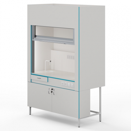 ВЫТЯЖНОЙ ШКАФ С САНТЕХНИКОЙ И СТОЛЕШНИЦЕЙ ИЗ МОНОЛИТНОЙ КЕРАМИКИ ШВ НВК 1500 МОН+