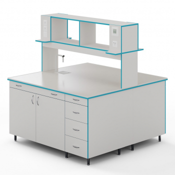 ОСТРОВНОЙ СТОЛ С САНТЕХНИКОЙ И СТОЛЕШНИЦЕЙ ИЗ МОНОЛИТНОЙ КЕРАМИКИ СЛО НВК 1500 МОН+