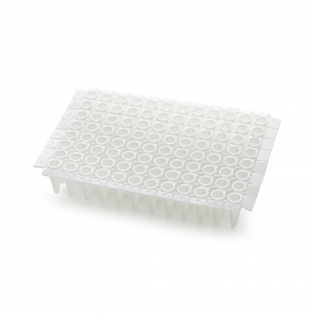 ПЛАШКА ДЛЯ ПЦР НА 96 ЛУНОК, «КАРАКАТИЦА» С НИТКОЙ, ПРОФИЛЬ СТАНДАРТНЫЙ, БЕЛАЯ (10 ШТ.УП.)