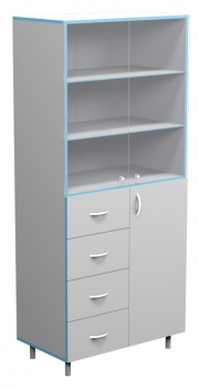 ШКАФ ДЛЯ ПОСУДЫ СП НВК 800 (800X460X1820) С ЗАМКОМ