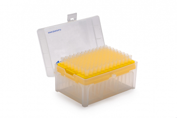 НАКОНЕЧНИКИ ОДНОРАЗОВЫЕ НЕСТЕРИЛЬНЫЕ ДЛЯ МИКРОПИПЕТОЧНЫХ ДОЗАТОРОВ, В ШТАТИВЕ ОБЪЕМОМ 200 МКЛ, ГРАДУИРОВАННЫЕ (96 ШТ./УП.)