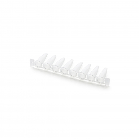 СТРИП ДЛЯ ПЦР 8 ЛУНОЧНЫЙ, ПРОФИЛЬ СТАНДАРТНЫЙ, ПРОЗРАЧНАЯ (БЕЗ КРЫШКИ) (125 ШТ.УП.)