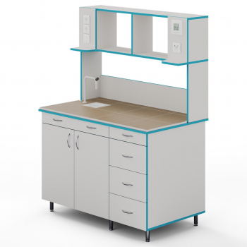 ПРИСТЕННЫЙ СТОЛ С САНТЕХНИКОЙ И СТОЛЕШНИЦЕЙ ИЗ КЕРАМОГРАНИТНОЙ ПЛИТКИ СЛП НВК 1200 КГ+