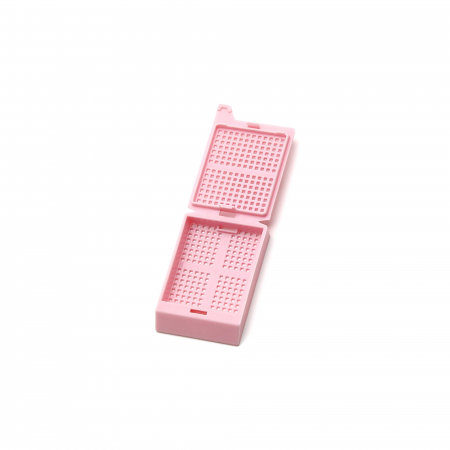 БИОПСИЙНЫЕ КАССЕТЫ С СОЕДИНЕННЫМИ КРЫШКАМИ, РОЗОВЫЕ (500 ШТ.УП.)