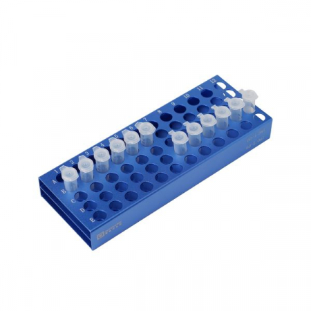 ШТАТИВ ДЛЯ ПРОБИРОК, 1.5/2 МЛ, 60 МЕСТ, АЛЮМИНИЙ