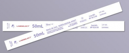 СЕРОЛОГИЧЕСКИЕ ПИПЕТКИ 50ML, STERILE, INDIVIDUAL PACK, 100PCS/PK SP-013-50 LABSELECT