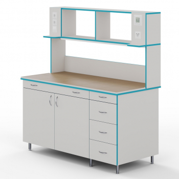 ПРИСТЕННЫЙ СТОЛ СО СТОЛЕШНИЦЕЙ ИЗ КЕРАМОГРАНИТНОЙ ПЛИТКИ СЛП НВК 1500 КГ