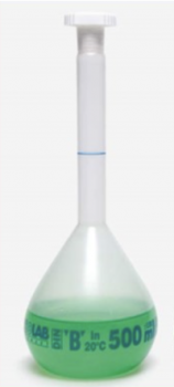 МЕРНАЯ КОЛБА-P.P-ПРОЗРАЧНАЯ-"B"-СИНЯЯ ШКАЛА-100 МЛ-NS 14/23