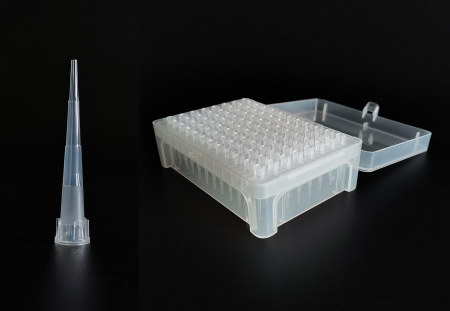 НАКОНЕЧНИКИ ДО 10 МКЛ БЕЗ ФИЛЬТРА, СТЕРИЛЬНЫЕ (PIPETTE TIPS, RACKED,10 ?L), 96 ШТ/ШТАТИВ