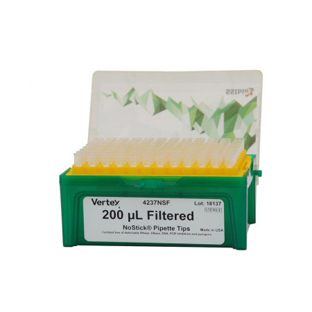 НАКОНЕЧНИКИ УНИВЕРСАЛЬНЫЕ С ФИЛЬТРОМ ДЛЯ ЛАБОРАТОРНЫХ ДОЗАТОРОВ ОБЪЕМОМ ДО 200 МКЛ, СТЕРИЛЬНЫЕ, УПАКОВАННЫЕ В ШТАТИВЫ, 96 ШТ/ШТАТИВ