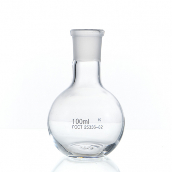 КОЛБА ПЛОСКОДОННАЯ - 100 МЛ - ШЛИФ 14/23