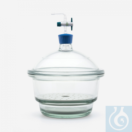 ЭКСИКАТОР - СТЕКЛО - ВАКУУМ - УЛУЧШЕННЫЙ - 200 ММ