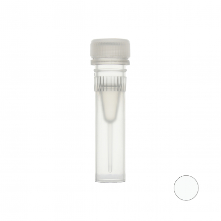 ПРОБИРКА ВИНТОВАЯ 0,5 МЛ С ЮБКОЙ, C НАТУРАЛЬНОЙ КРЫШКОЙ (1000 ШТ.УП.) СТЕРИЛЬНАЯ