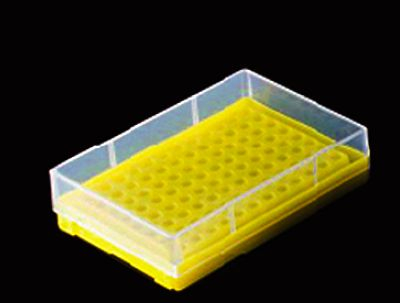 ШТАТИВ ДЛЯ ПРОБИРОК, ОБЪЕМОМ 0.2 МЛ, НА 96 МЕСТ, С КРЫШКОЙ