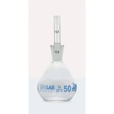 ПИКНОМЕТР, 50 МЛ, КАЛИБРОВАННЫЙ, ISOLAB, АРТ. 023.02.050