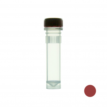 ПРОБИРКА ВИНТОВАЯ 2 МЛ КОРИЧНЕВАЯ, С ЮБКОЙ, С КОРИЧНЕВОЙ КРЫШКОЙ (1000 ШТ.УП.) СТЕРИЛЬНАЯ