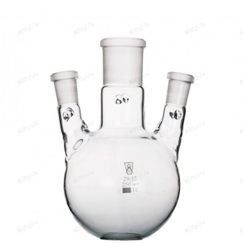 КОЛБА 250 МЛ, ТРЕХГОРЛАЯ, ПОД УГЛОМ NS 29-14-14