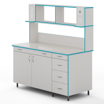 ПРИСТЕННЫЙ СТОЛ СО СТОЛЕШНИЦЕЙ ИЗ МОНОЛИТНОЙ КЕРАМИКИ СЛП НВК 1500 МОН