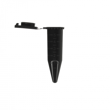 МИКРОЦЕНТРИФУЖНАЯ ПРОБИРКА 5,0 МЛ, ГРАДУИРОВАННАЯ (ЧЕРНЫЙ) (200 ШТ.УП.), ДЛЯ ФЛЮОРЕСЦЕНТНЫХ РАБОТ ПЦР CLEAN