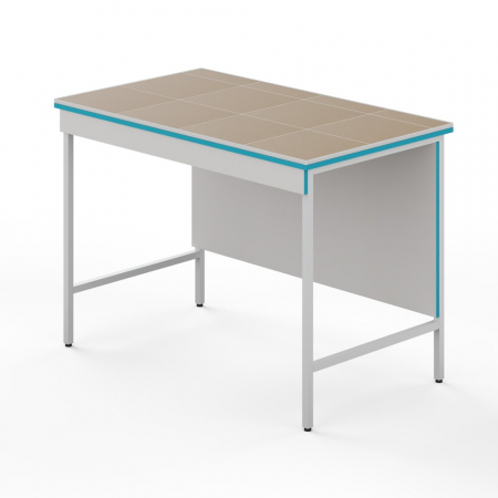 ОТКРЫТЫЙ СТОЛ ДЛЯ РАБОТЫ СТОЯ СО СТОЛЕШНИЦЕЙ ИЗ КЕРАМОГРАНИТНОЙ ПЛИТКИ СЛВ НВК 1200 КГ