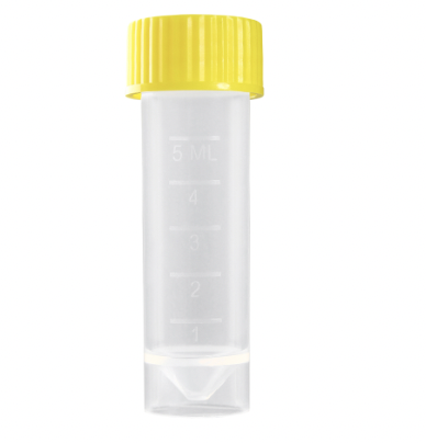 ПРОБИРКА ОБЪЕМ 5 МЛ, С ЮБКОЙ УСТОЙЧИВОСТИ, С ВИНТОВОЙ КРЫШКОЙ, НЕСТЕРИЛЬНАЯ, 3000 ШТ/УП, АРТ. R-NLD243, HANGZHOU ROLLMED CO