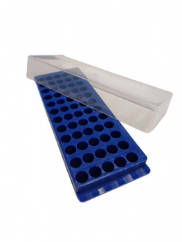 ШТАТИВ ДЛЯ ПРОБИРОК РАЗНОГО ОБЪЕМА 0.5/1.5 МЛ НА 60 МЕСТ, С КРЫШКОЙ